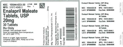 Label (Label Enalapril Maleate Tabs 20mg Bpi(10544 633 30) Taro(51672 4040 3) Rev1)